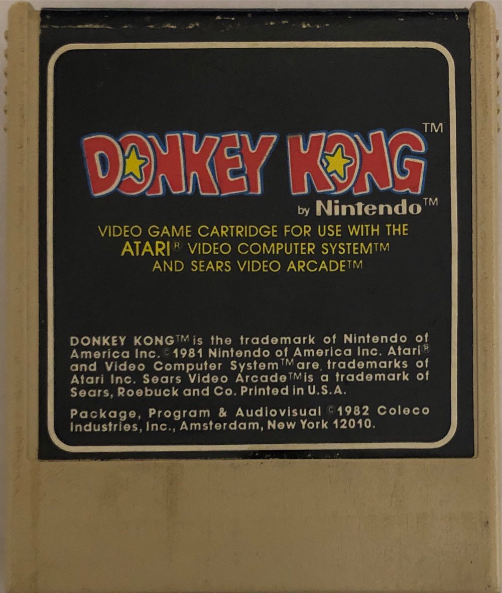 Donkey Kong - Atari 2600 (Coleco) video game collectible - Main Image 3