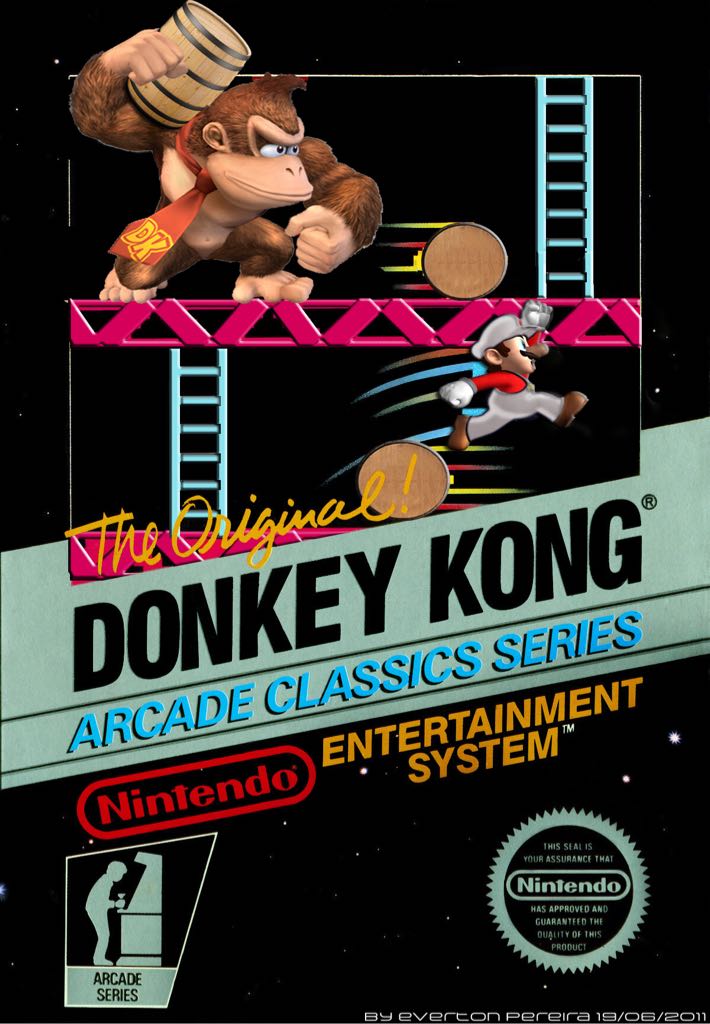 Donkey Kong - Nintendo Entertainment System (NES) video game collectible - Main Image 1
