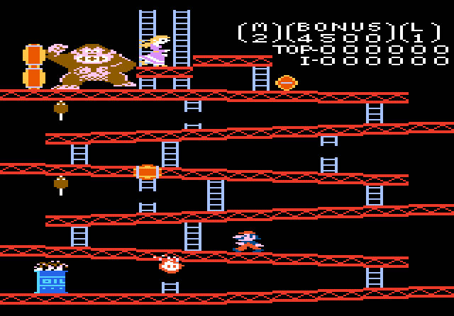 Donkey Kong - Atari 7800 (Atari - 1) video game collectible - Main Image 2