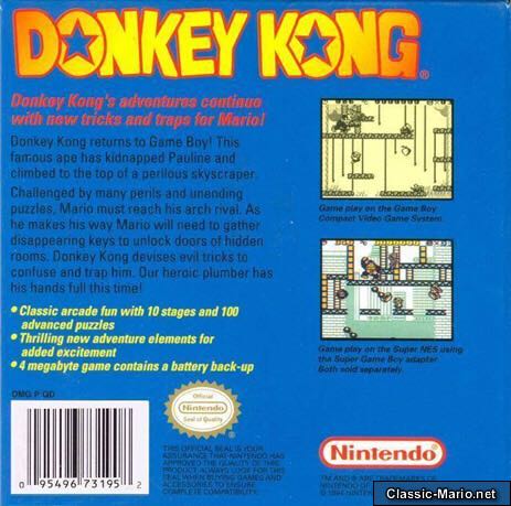 Donkey Kong - Nintendo Game Boy video game collectible - Main Image 2
