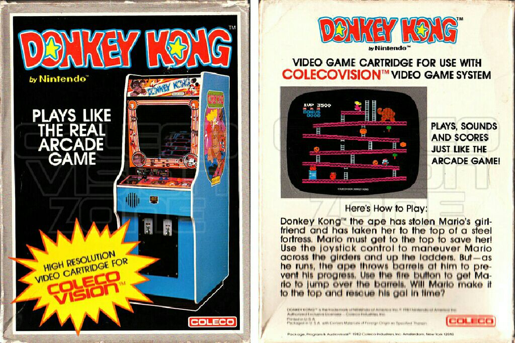 Donkey Kong - Colecovision video game collectible - Main Image 1