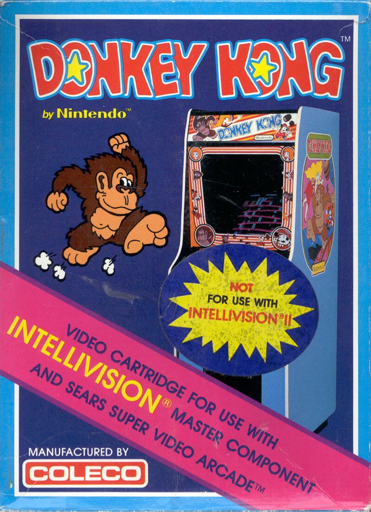 Donkey Kong - Intellivision video game collectible - Main Image 1