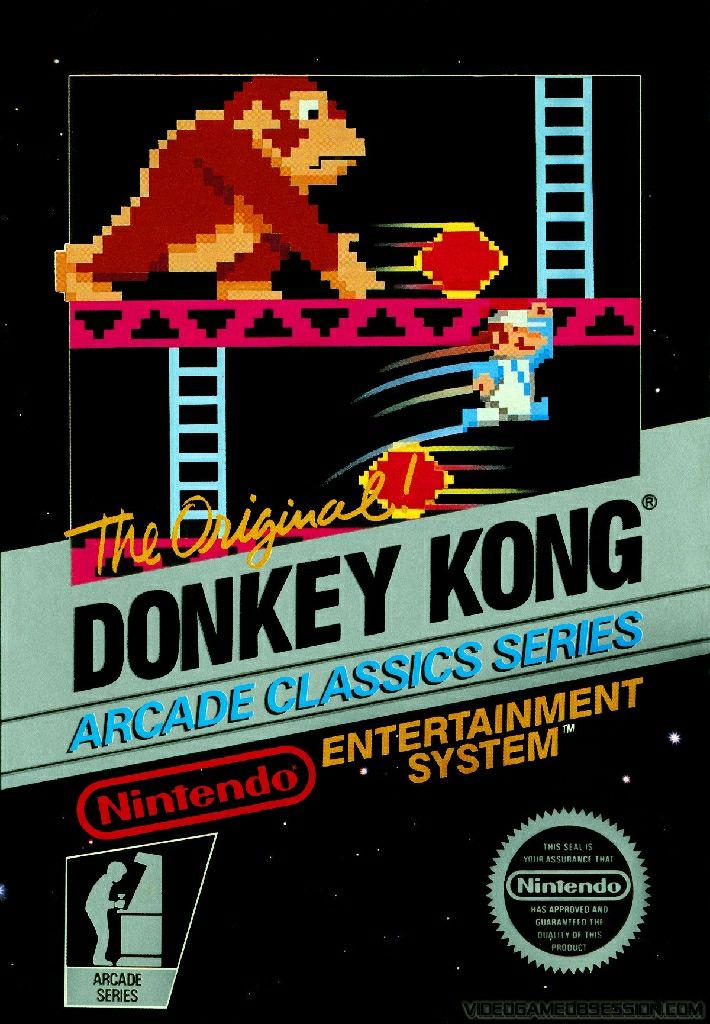 Donkey Kong - Nintendo Entertainment System (NES) (Nindendo) video game collectible - Main Image 1