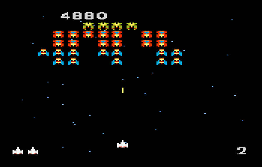 Galaga - Atari 7800 (Atari Corporation) video game collectible - Main Image 4