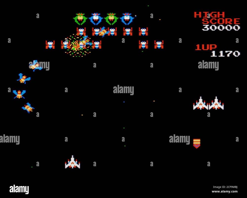 Galaga - Nintendo Entertainment System (NES) (Namco Bandi Games - 1-2) video game collectible - Main Image 3