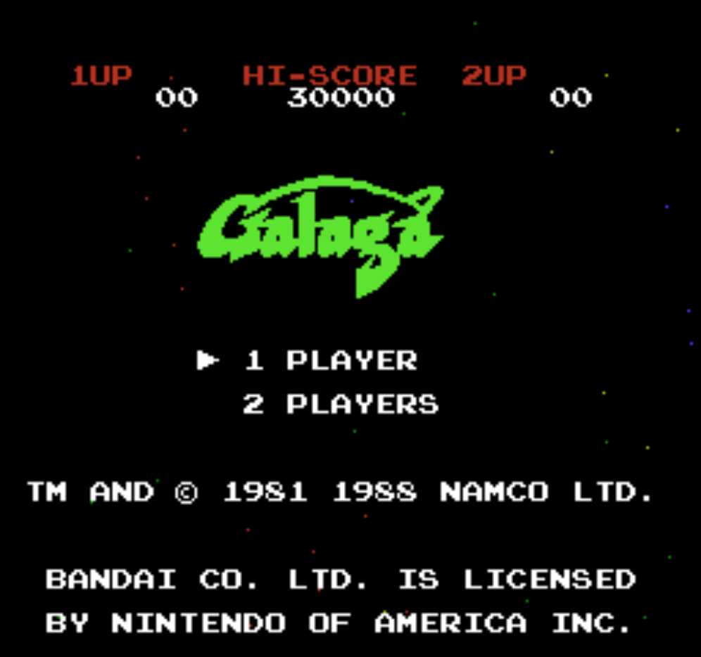 Galaga - Nintendo Entertainment System (NES) (Namco Bandi Games - 1-2) video game collectible - Main Image 4