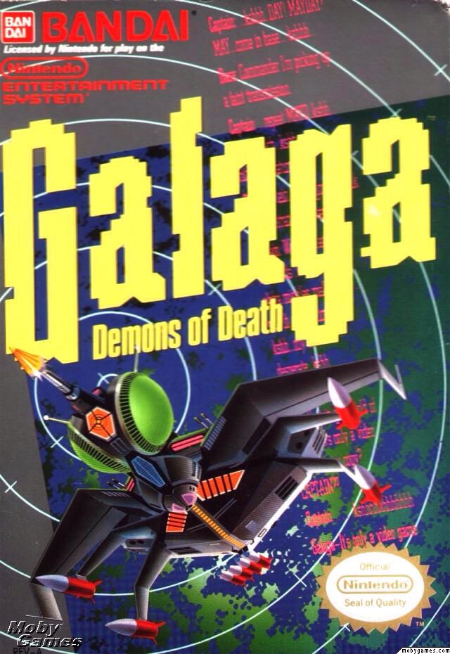 Galaga - Nintendo Entertainment System (NES) video game collectible - Main Image 1