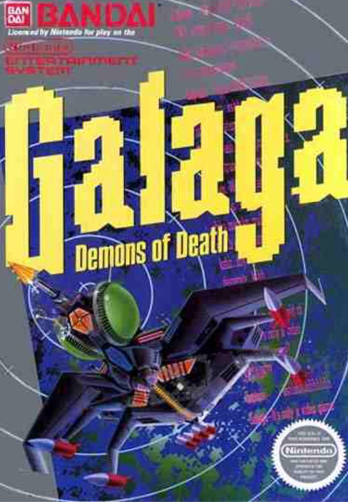 Galaga - Nintendo Entertainment System (NES) video game collectible - Main Image 1