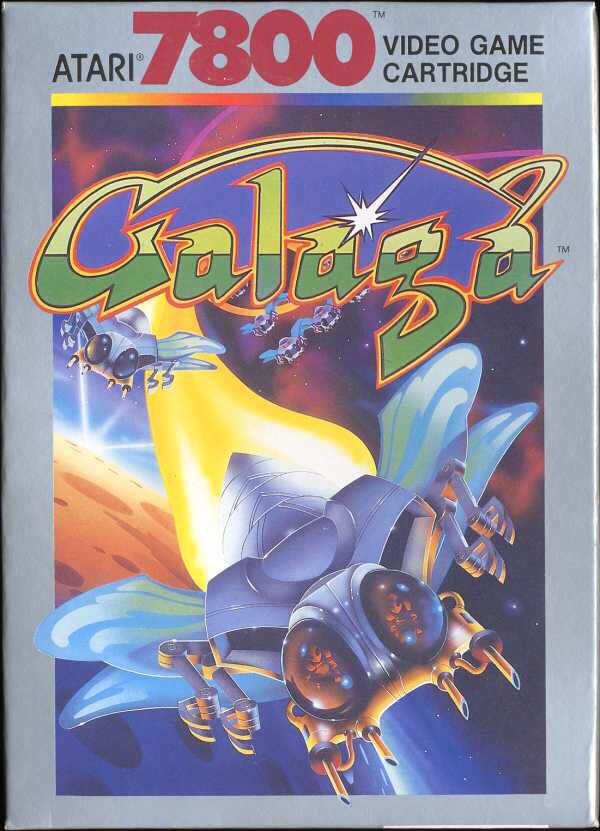 Galaga - Atari 7800 video game collectible - Main Image 1