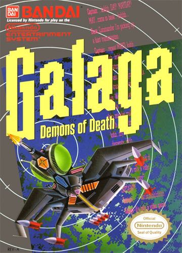 Galaga - Nintendo Entertainment System (NES) video game collectible - Main Image 1