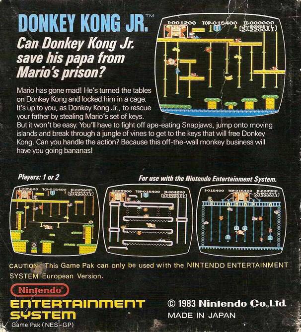 NES Mini Donkey Kong Jr. - Nintendo Entertainment System (NES) (Nintendo - 1) video game collectible [Barcode 4902370832150] - Main Image 2