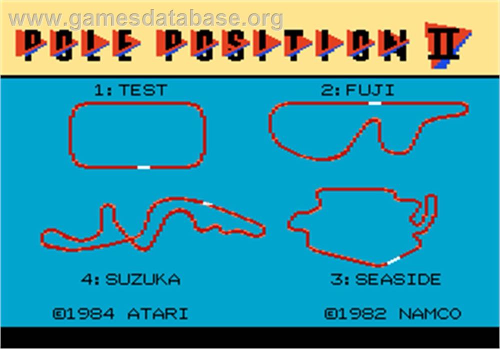 Pole Position II - Atari 7800 (Atari Corporation - 1) video game collectible - Main Image 3