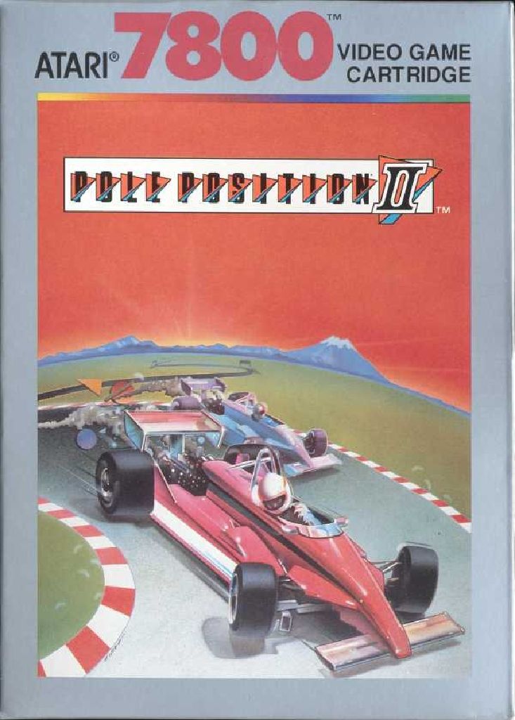 Pole Position II - Atari 7800 video game collectible - Main Image 1