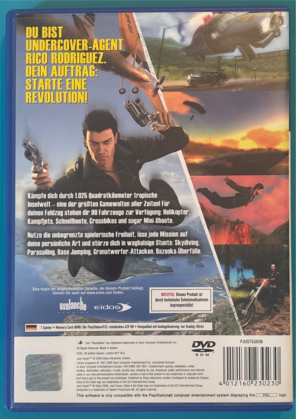 Just Cause2 - Sony PlayStation 2 (PS2) video game collectible [Barcode 4012160230230] - Main Image 2
