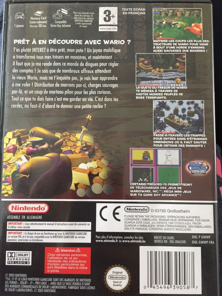 Wario World - Nintendo GameCube (Nintendo - 1) video game collectible [Barcode 045496390587] - Main Image 2