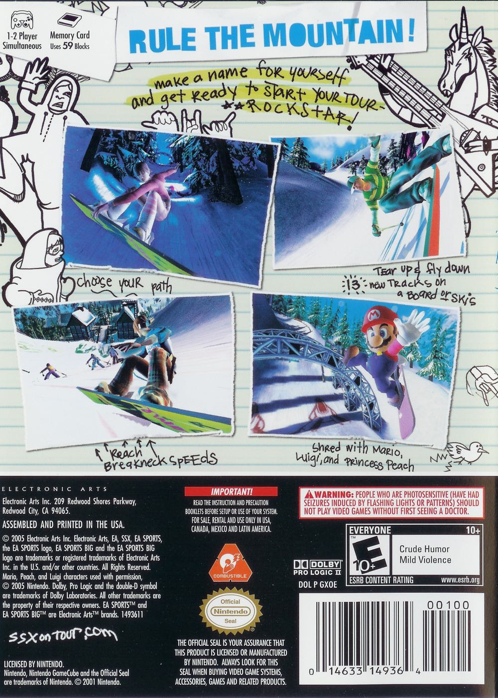 SSX On Tour - Nintendo GameCube (EA Sports Big - 1-2) video game collectible [Barcode 046937046711] - Main Image 2