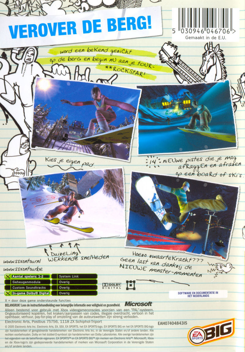 SSX On Tour - Microsoft Xbox (EA Swiss - 1-2) video game collectible [Barcode 5030946046706] - Main Image 2