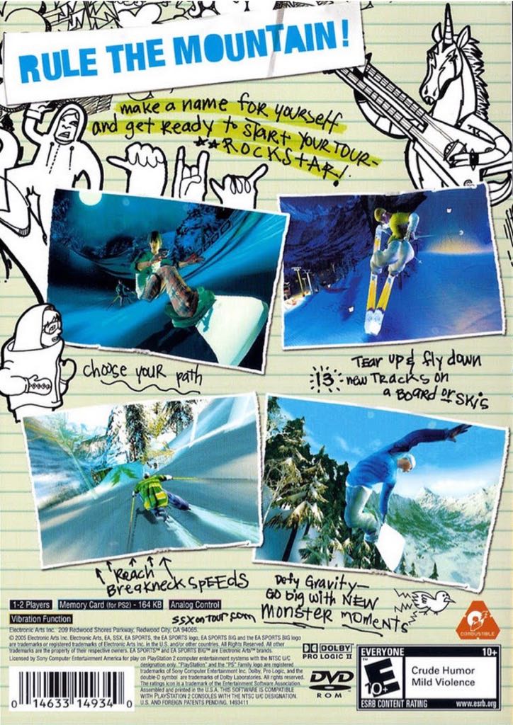 SSX On Tour - Sony PlayStation 2 (PS2) video game collectible [Barcode 5035224046690] - Main Image 2