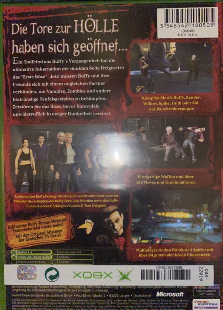 Buffy The Vampire Slayer: Chaos Bleeds - Sony PlayStation 2 (PS2) (Sierra - 4) video game collectible [Barcode 3348542180451] - Main Image 2