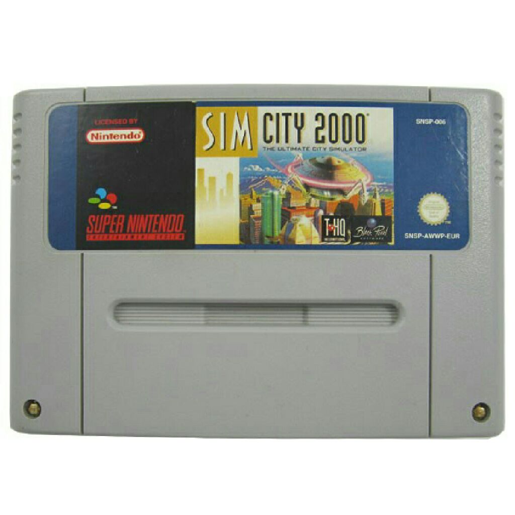 SIM City 2000 - Nintendo Super Nintendo Entertainment System (SNES) video game collectible - Main Image 2