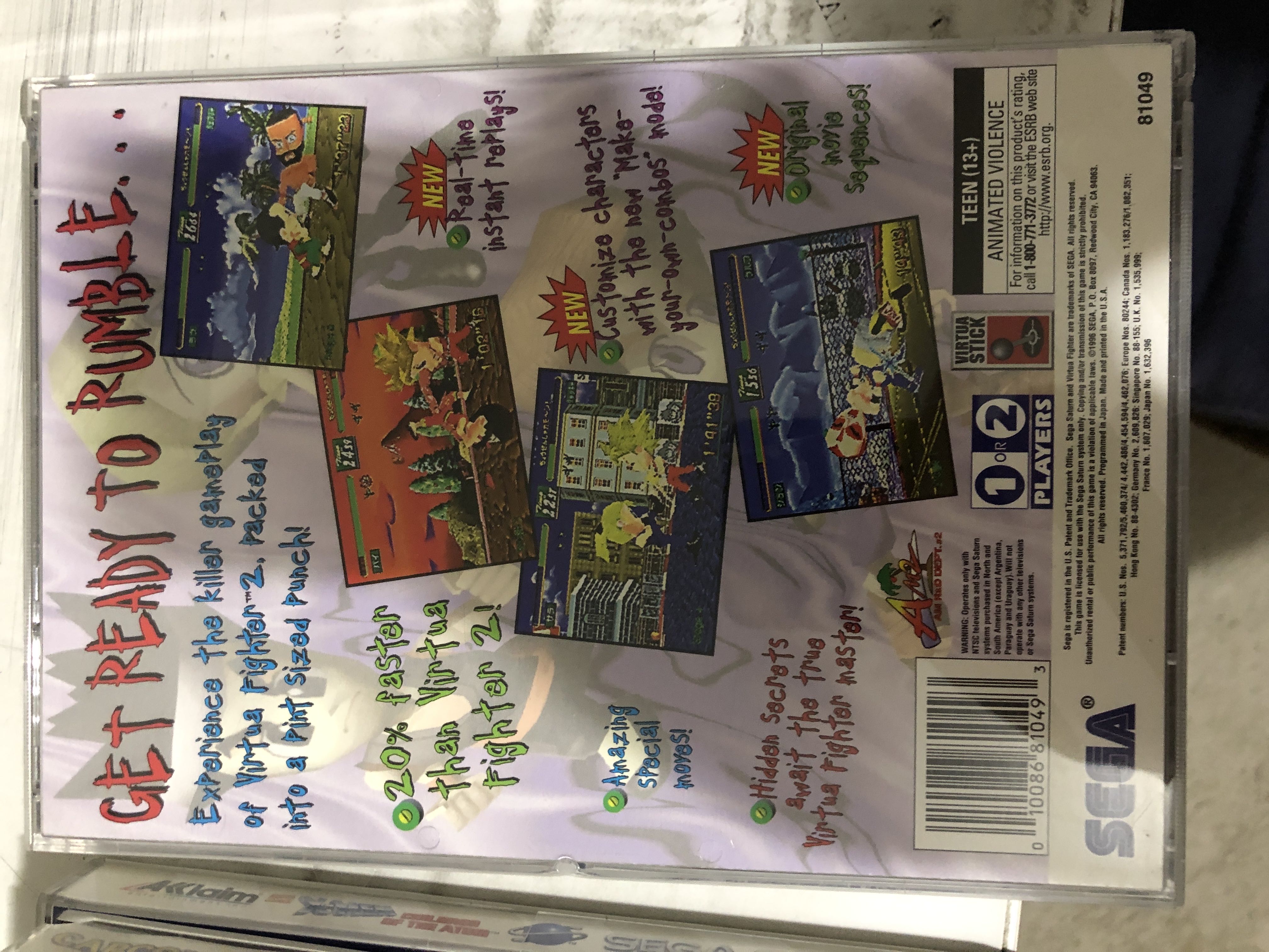 Virtua Fighter Kids - Sega Saturn (Sega - 2) video game collectible [Barcode 010086810493] - Main Image 2