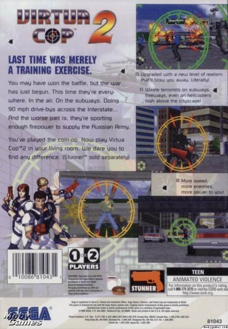 Virtua Cop 2 - Sega Saturn video game collectible - Main Image 2