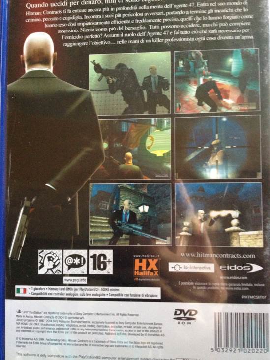 Hitman: Contracts - Sony PlayStation 2 (PS2) (Eidos Interactive, - 1) video game collectible [Barcode 5032921020220] - Main Image 2