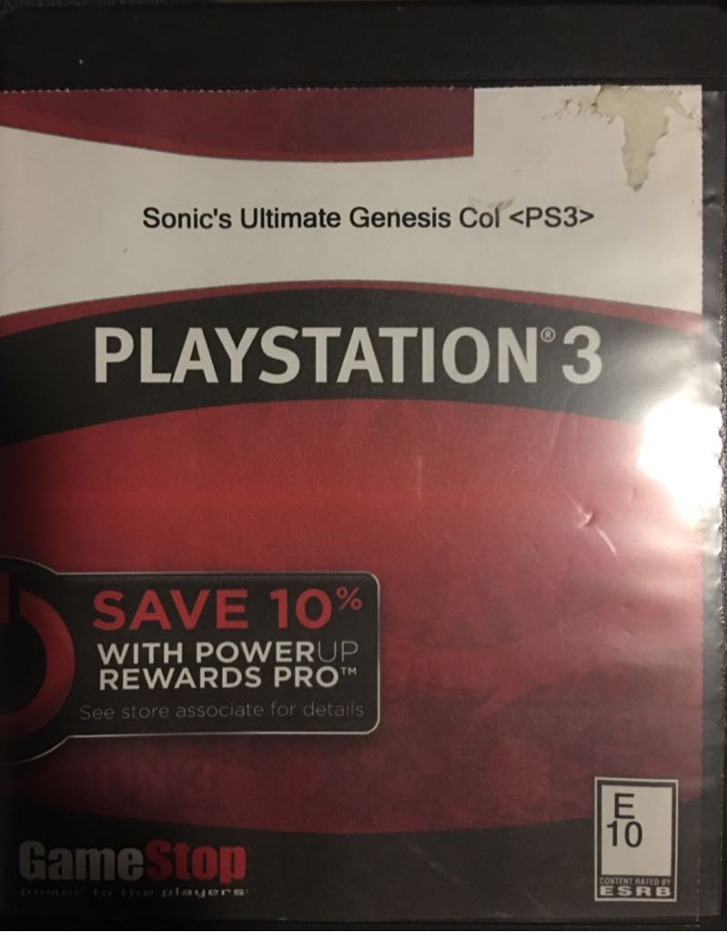 Sonics Ultimate Genesis Collection - Sony PlayStation 3 (PS3) (Sega) video game collectible - Main Image 2