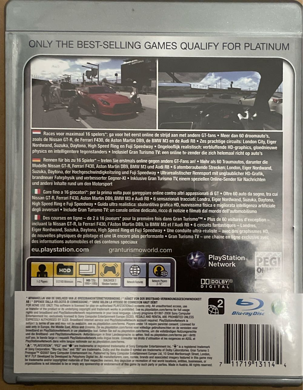Gran Turismo 5 - Prologue Platinum - Sony PlayStation 3 (PS3) video game collectible [Barcode 711719131144] - Main Image 2