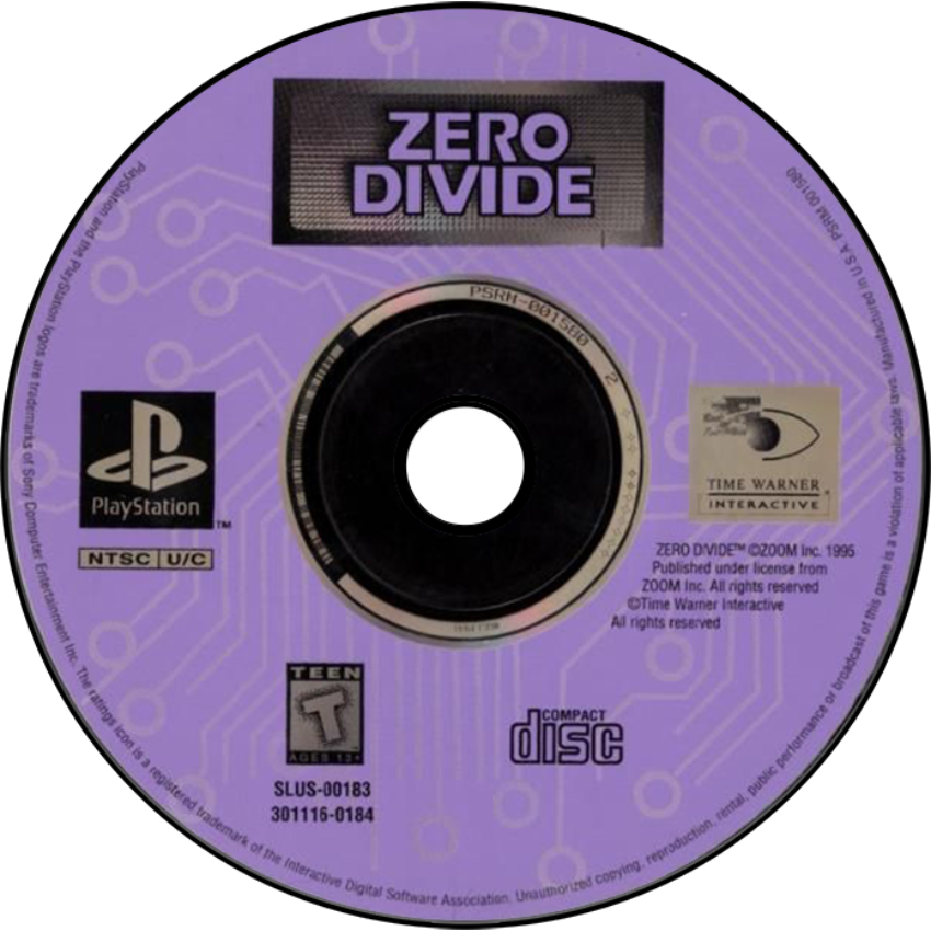 Zero Divide - Sony PlayStation (Time Warner Interactive - 1-2) video game collectible [Barcode 031763116844] - Main Image 3
