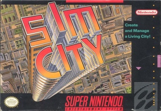 Sim City - Nintendo Super Nintendo Entertainment System (SNES) video game collectible - Main Image 1