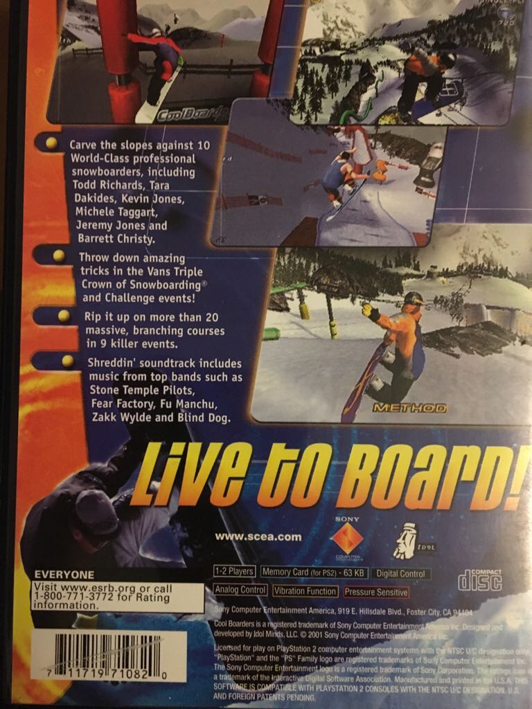 CoolBoarders 2001 - Sony PlayStation 2 (PS2) video game collectible - Main Image 2
