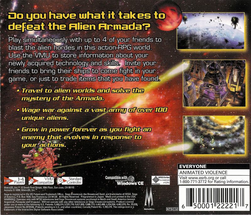 Armada - Sega Dreamcast (Metro 3D Inc. - 1-4) video game collectible - Main Image 2