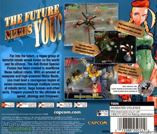 Cannon Spike - Sega Dreamcast (Capcom - 2) video game collectible [Barcode 013388250141] - Main Image 2