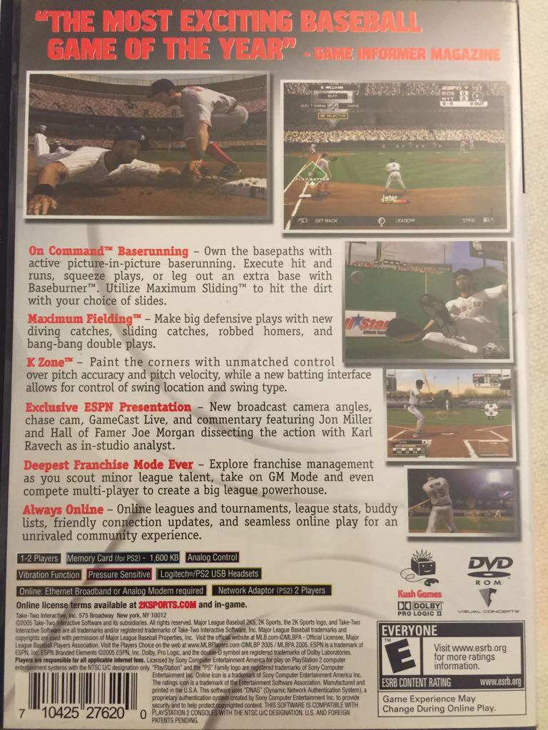 MLB 2K5 - Sony PlayStation 2 (PS2) (2K Sports) video game collectible - Main Image 2
