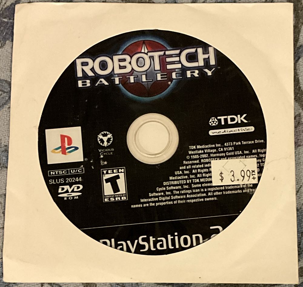 Robotech: Battlecry - Sony PlayStation 2 (PS2) (TDK - 1) video game collectible [Barcode 5450270007035] - Main Image 2