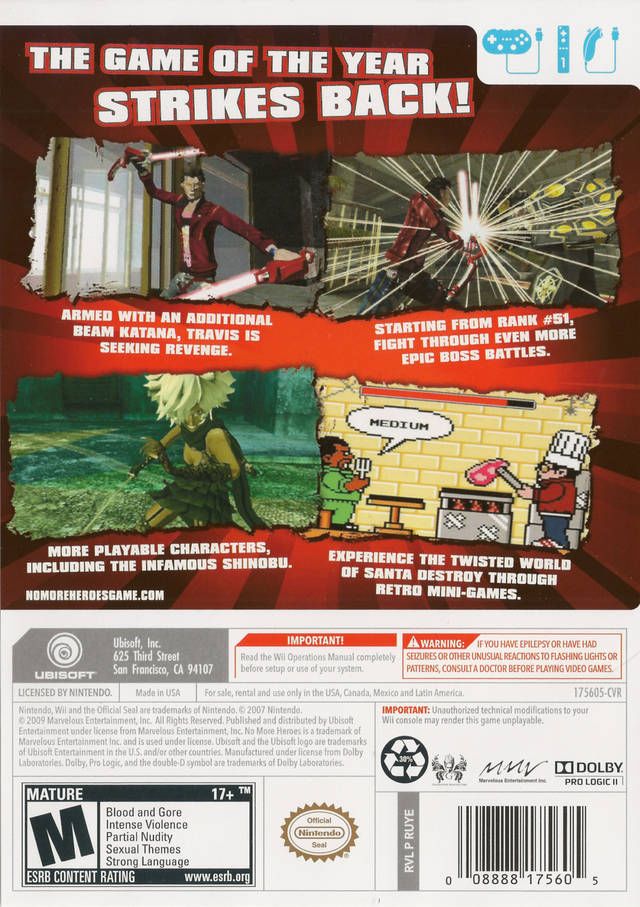No More Heroes 2: Desperate Struggle - Nintendo Wii video game collectible - Main Image 2