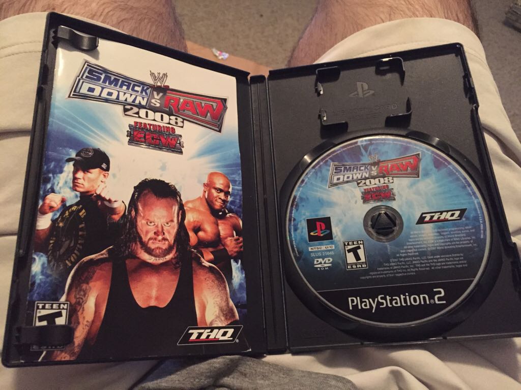 WWE Smackdown Vs Raw 2008 - Sony PlayStation 2 (PS2) video game collectible - Main Image 2