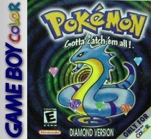 Pokémon Diamond Rom Hack - Nintendo Game Boy Color video game collectible - Main Image 1