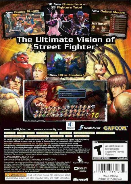 Super Street Fighter IV - Microsoft Xbox 360 (Capcom - 2) video game collectible [Barcode 5055060962176] - Main Image 2