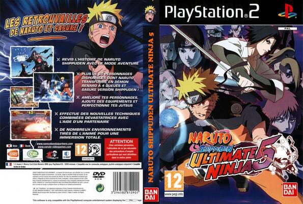 Naruto Shippuden: Ultimate Ninja 5 - Sony PlayStation 2 (PS2) (1) video game collectible - Main Image 2