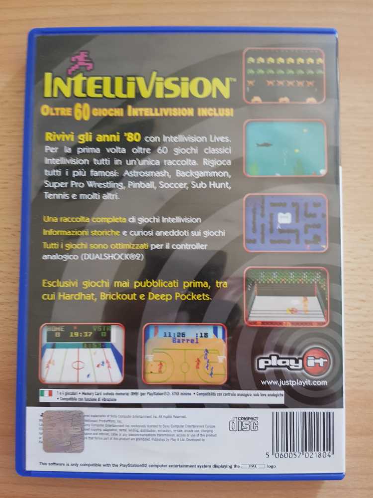Intellivision Lives: La Storia Dei Videogiochi - Sony PlayStation 2 (PS2) (Play It - 1-4) video game collectible [Barcode 5060057021804] - Main Image 2