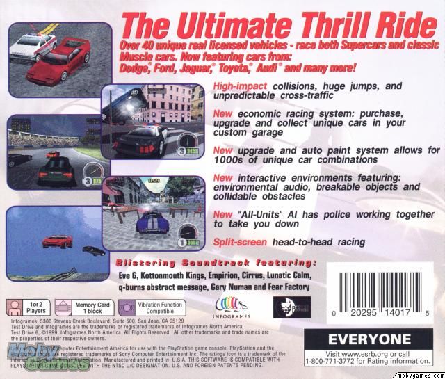 Test Drive 6 - Sony PlayStation video game collectible [Barcode 3554540515106] - Main Image 2