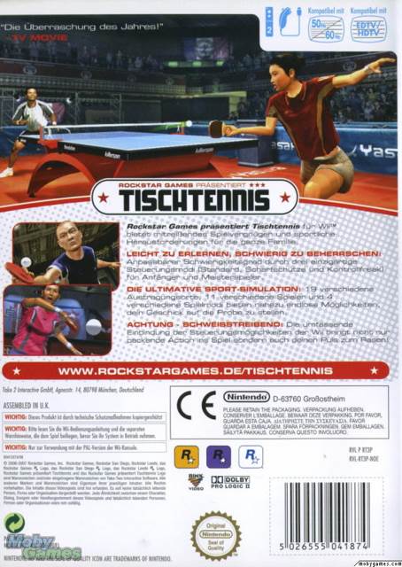 Rockstar Games Presents Table Tennis - Microsoft Xbox 360 (Rockstar Games - 2) video game collectible - Main Image 2