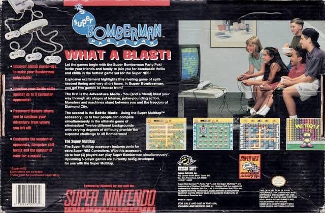 Super Bomberman - Nintendo Super Nintendo Entertainment System (SNES) (HAL - 4) video game collectible - Main Image 2