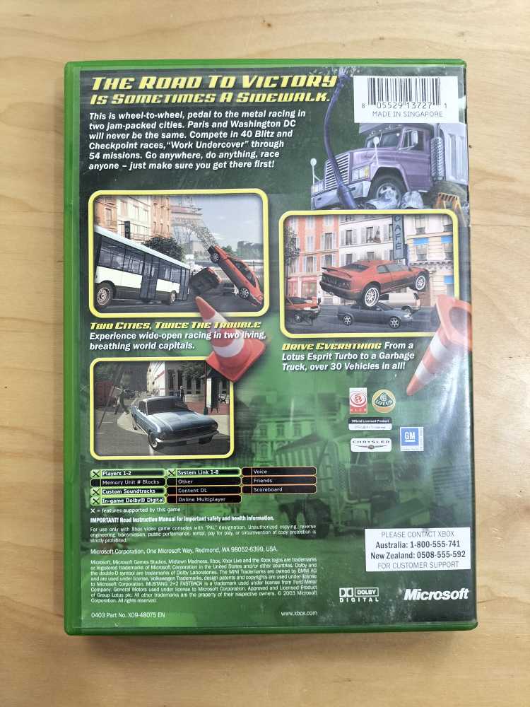 Midtown Madness 3 - Microsoft Xbox (Microsoft Game Studios - 2) video game collectible [Barcode 805529137271] - Main Image 2