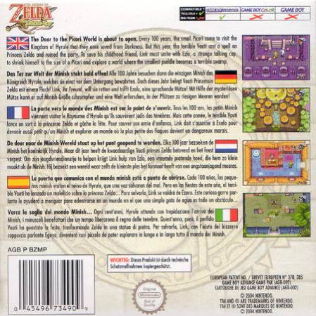 The Legend Of Zelda: The Minish Cap - Nintendo Game Boy Advance (GBA) video game collectible - Main Image 2