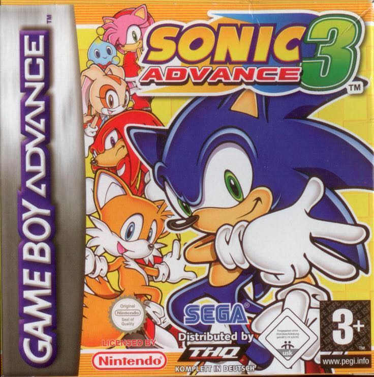 Sonic Advance 3 - Nintendo Game Boy Advance (GBA) video game collectible - Main Image 1