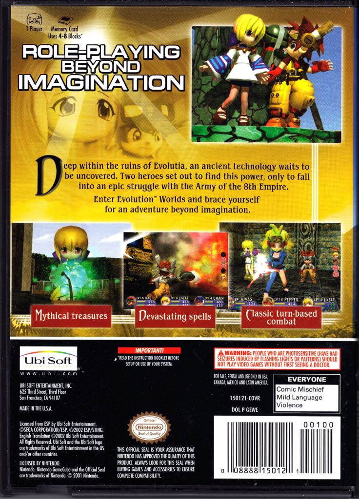 Evolution Worlds - Nintendo GameCube video game collectible - Main Image 2