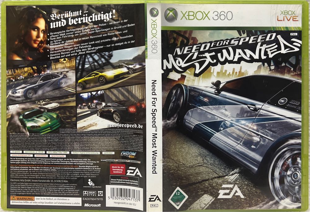 Need for Speed: Most Wanted - Microsoft Xbox 360 (Electronic Arts - 4) video game collectible [Barcode 5030932047137] - Main Image 3